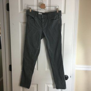 Gap Always Skinny Moto Jeans Size 29x29 Charcoal Gray Wash Mid-Rise